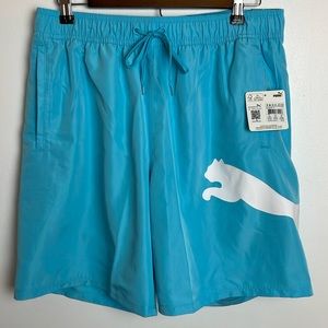 NWT Puma Board/Swim shorts Size Large Color Turquoise